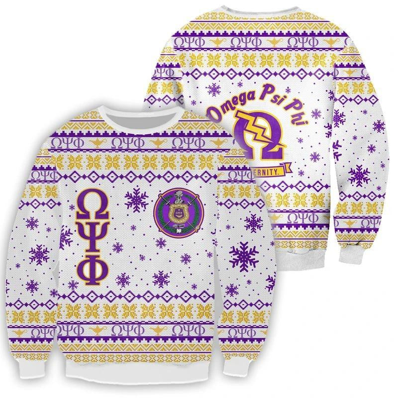 Crewneck Sweatshirt Christmas Omega Psi Phi Fraternity J5