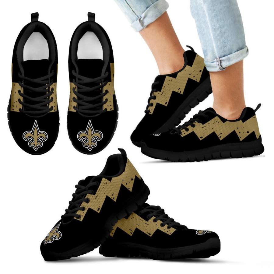 Dragon Flying Fancy New Orleans Saints Logo Sneakers