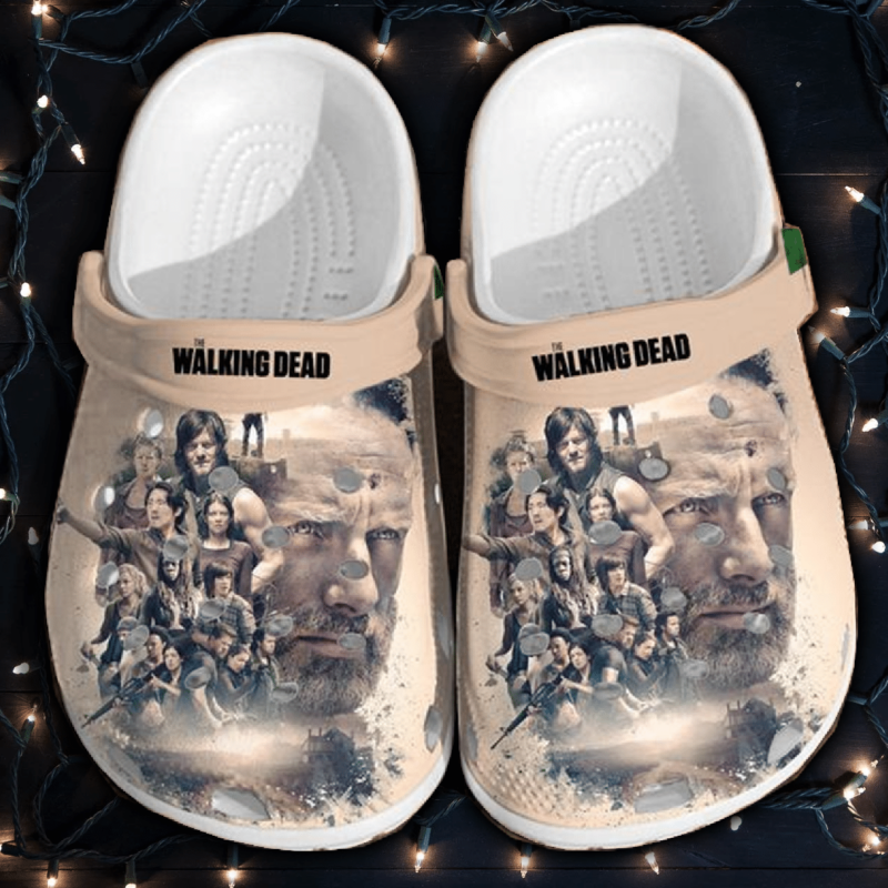 The Walking Dead Crocs Crocband Clogs, Comfy Footwear, Shoes