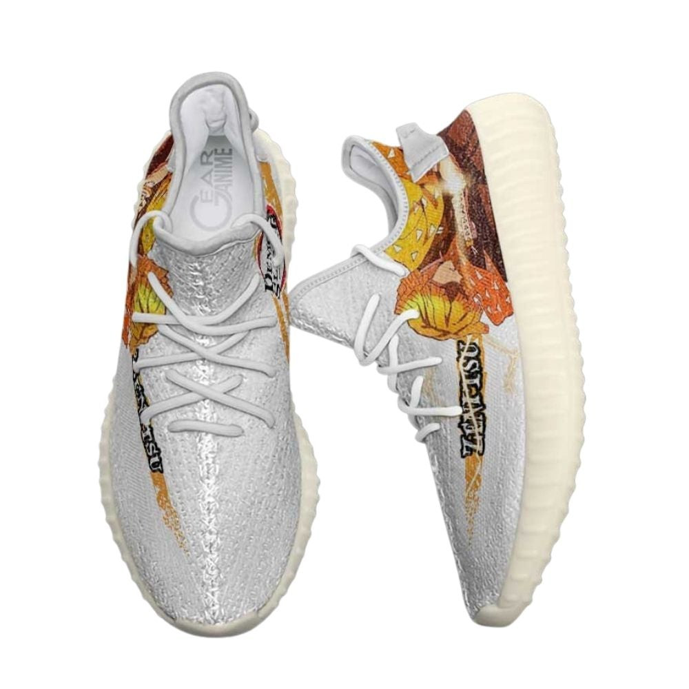 Demon Slayer Zenitsu Shoes Thunder Breathing Skill Custom Anime Sneakers