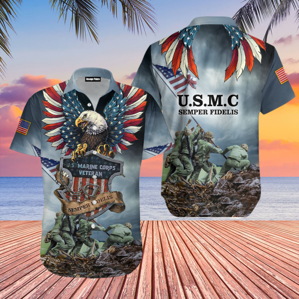 Usmc Semper Fidelis Hawaii Shirt For Men Women Ha79073