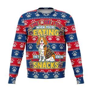 Beagle They Know When You Have Snacks Christmas Ugly Christmas Sweater | For Men & Women | Adult | Us6238