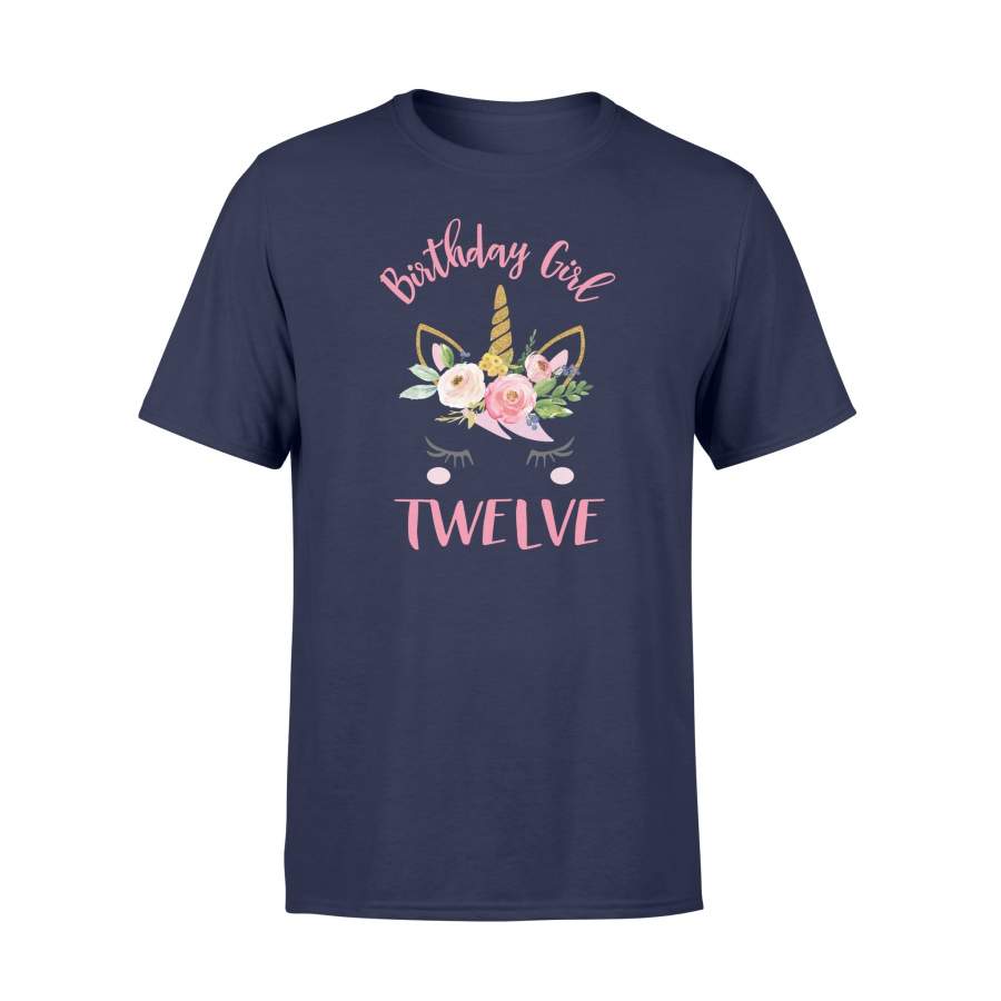 12th Birthday Unicorn For Girls T Shirt