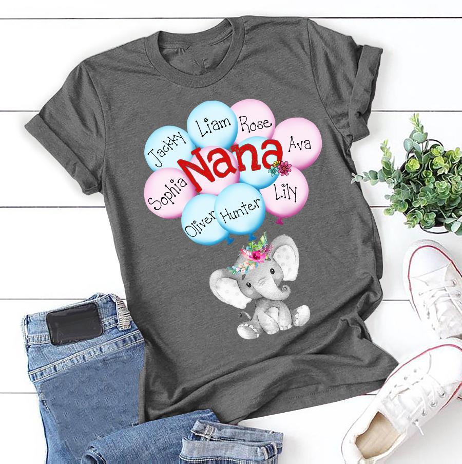 Apayprint – Nana – Cute Elephant | Personalized T-Shirt