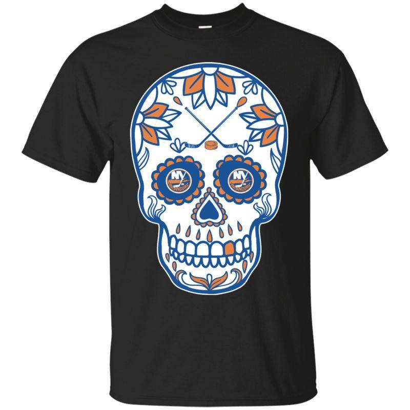 New York Islanders Hockey Sugar Skull Day Of The Dead Shirts