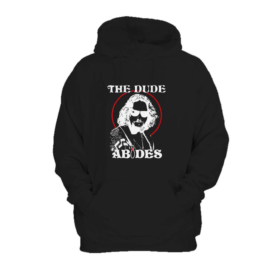 The Big Lebowski Inspired The Dude Abides Bella Movie Heather Tan Hoodie