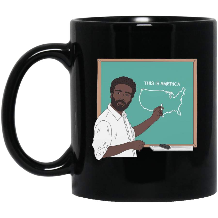 This Is America Pro Black African American Pride Mug Afro Coffee Cup