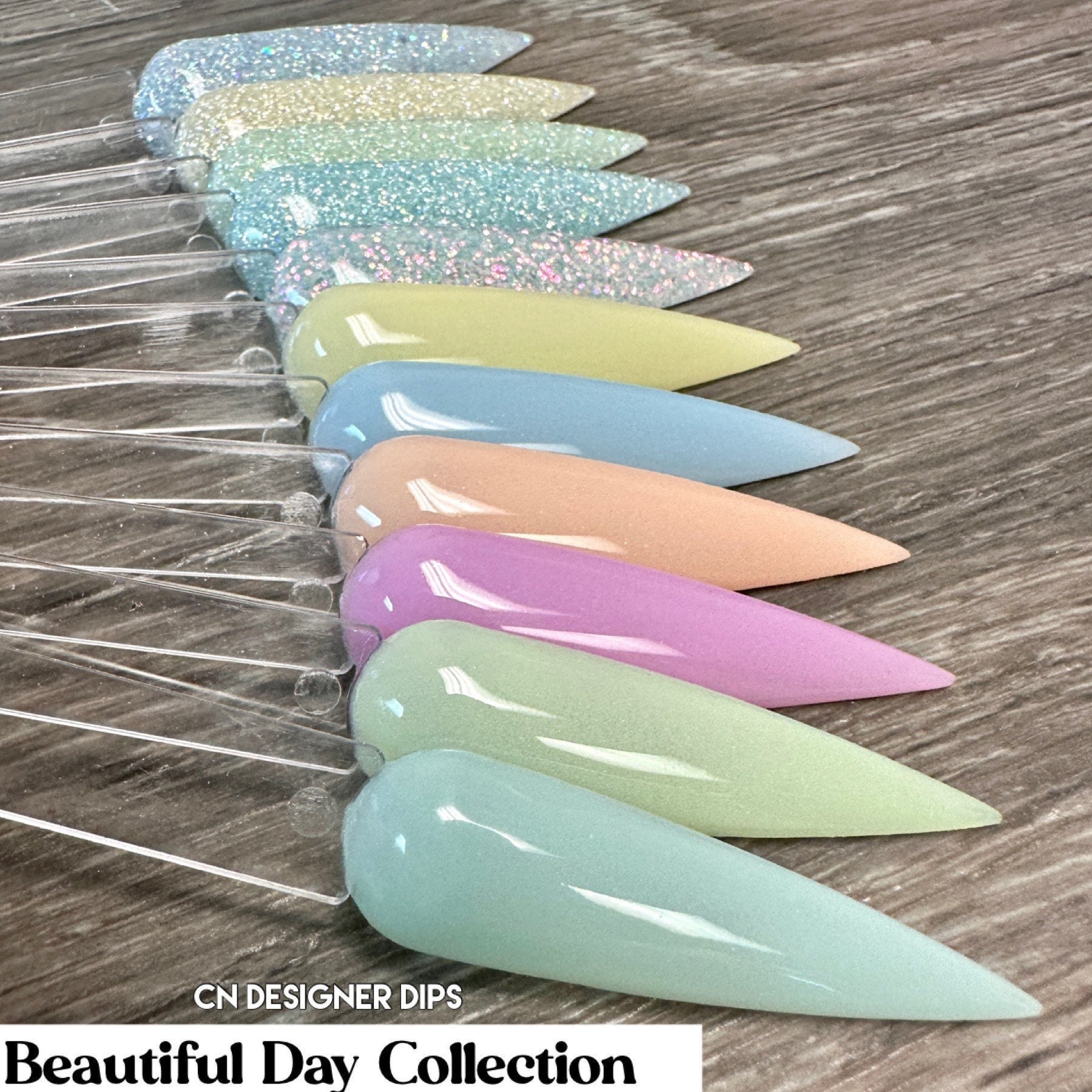 Beautiful Day Collection- dip powder, dip powder for nails, nail dip, dip powders, dip nail powder, acrylic, acrylics, pastel, nails, nail