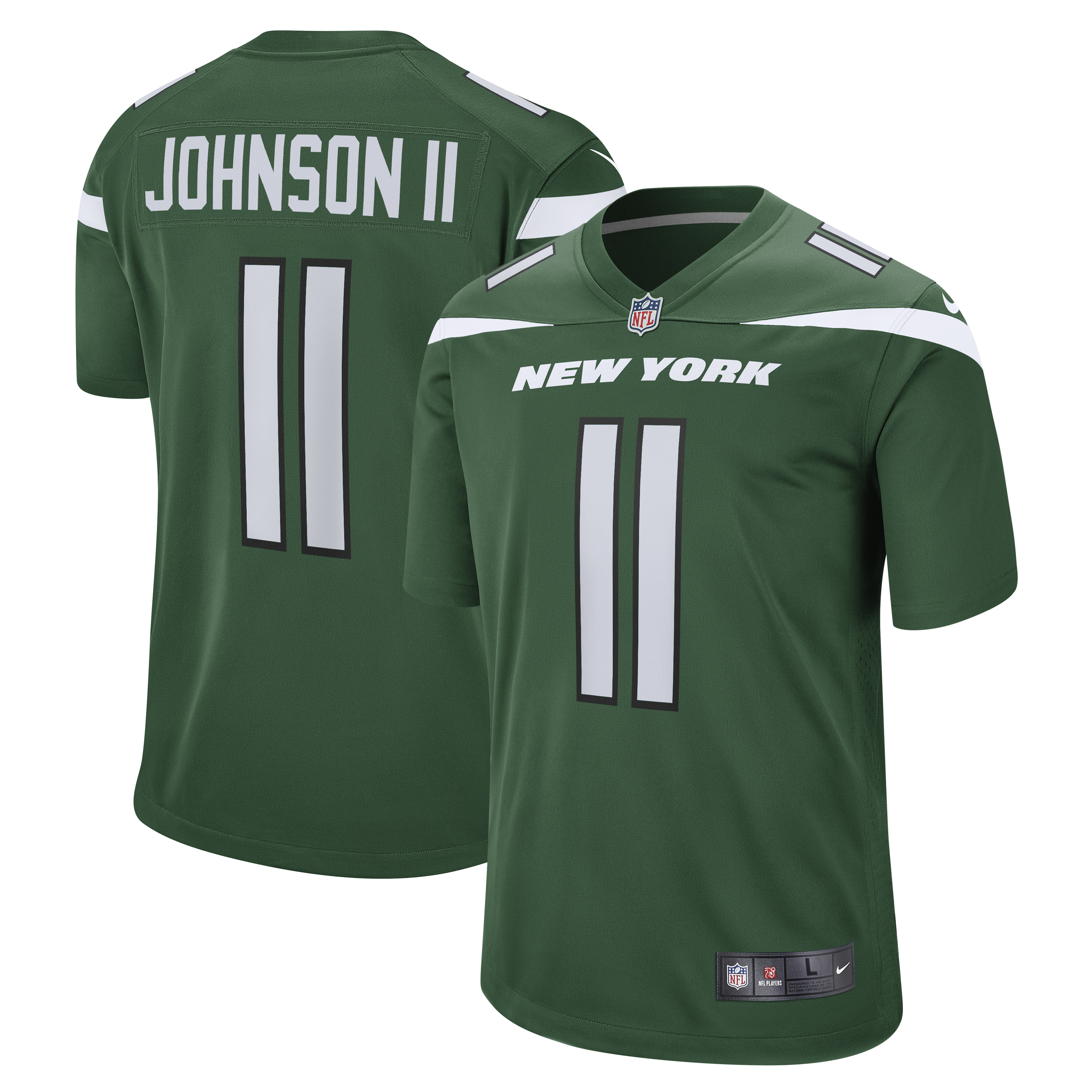 Jermaine Johnson II New York Jets Game Jersey – Gotham Green