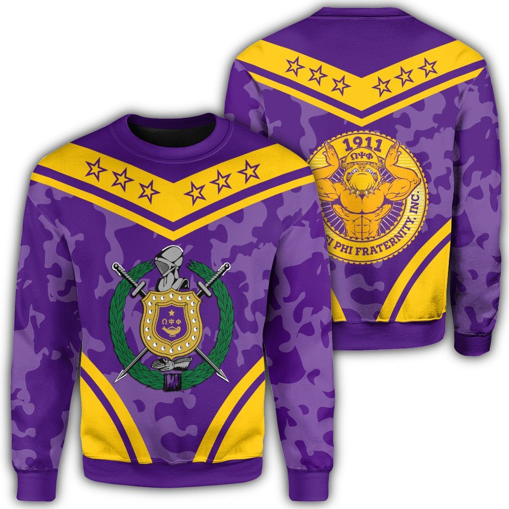 Fraternity Sweatshirt – Omega Psi Phi Camouflage Sweatshirt