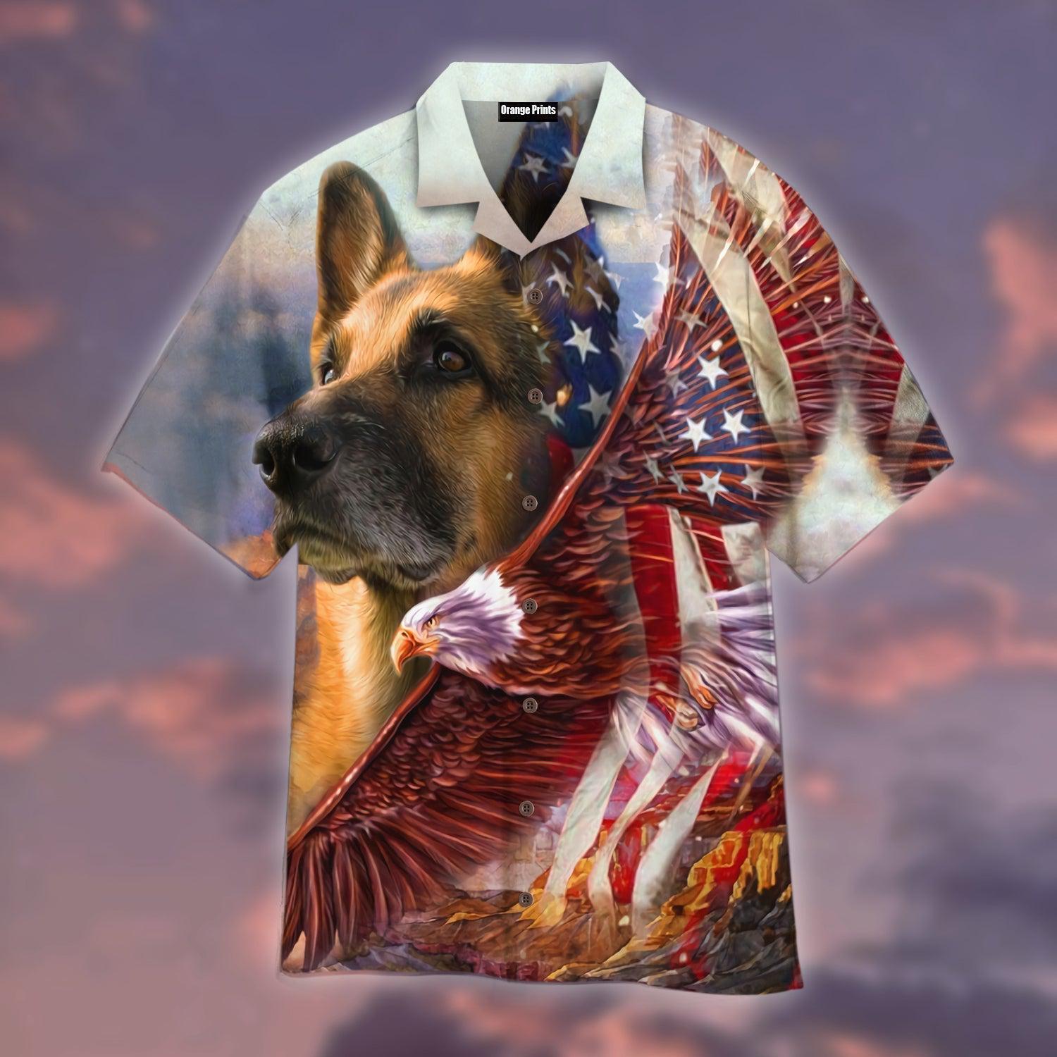 German Shepherd American Patriot Hawaii Shirt For Men Women Ha64113