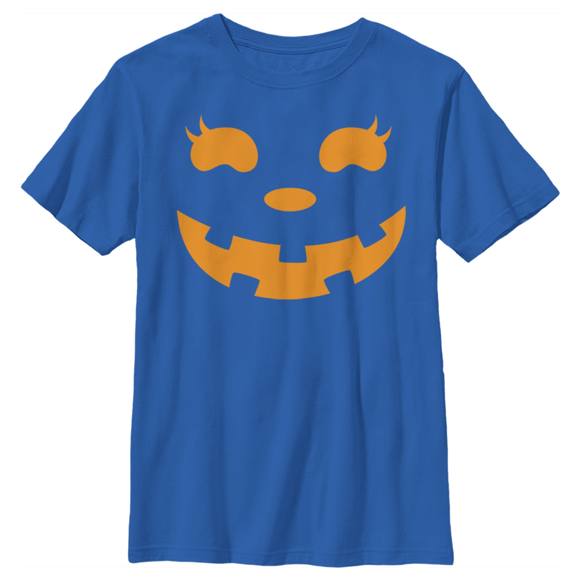 Chin Up Boy’S Halloween Jack O’ Lantern Face  T-Shirt