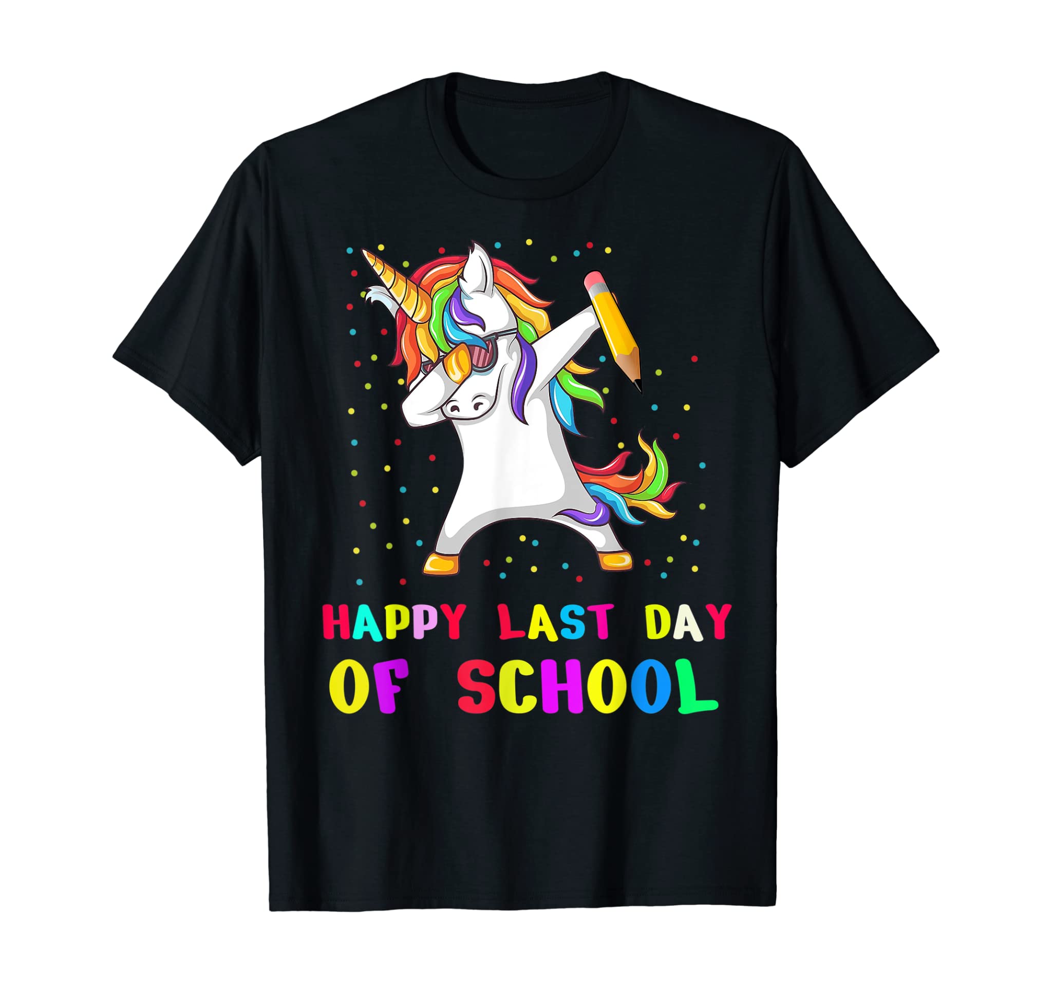 Happy Last Day Of School Teacher Student Grad Unicorn Shirt