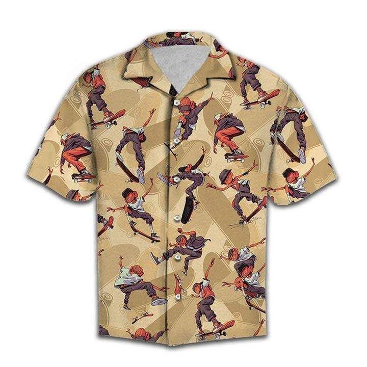 Get Now Hawaii Aloha Shirts Skateboard Boy L Ha60183