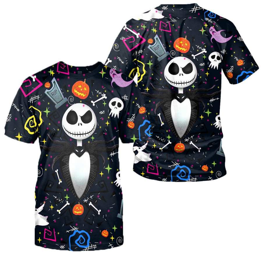 3D All Over Printed Jack Skellington Clothes