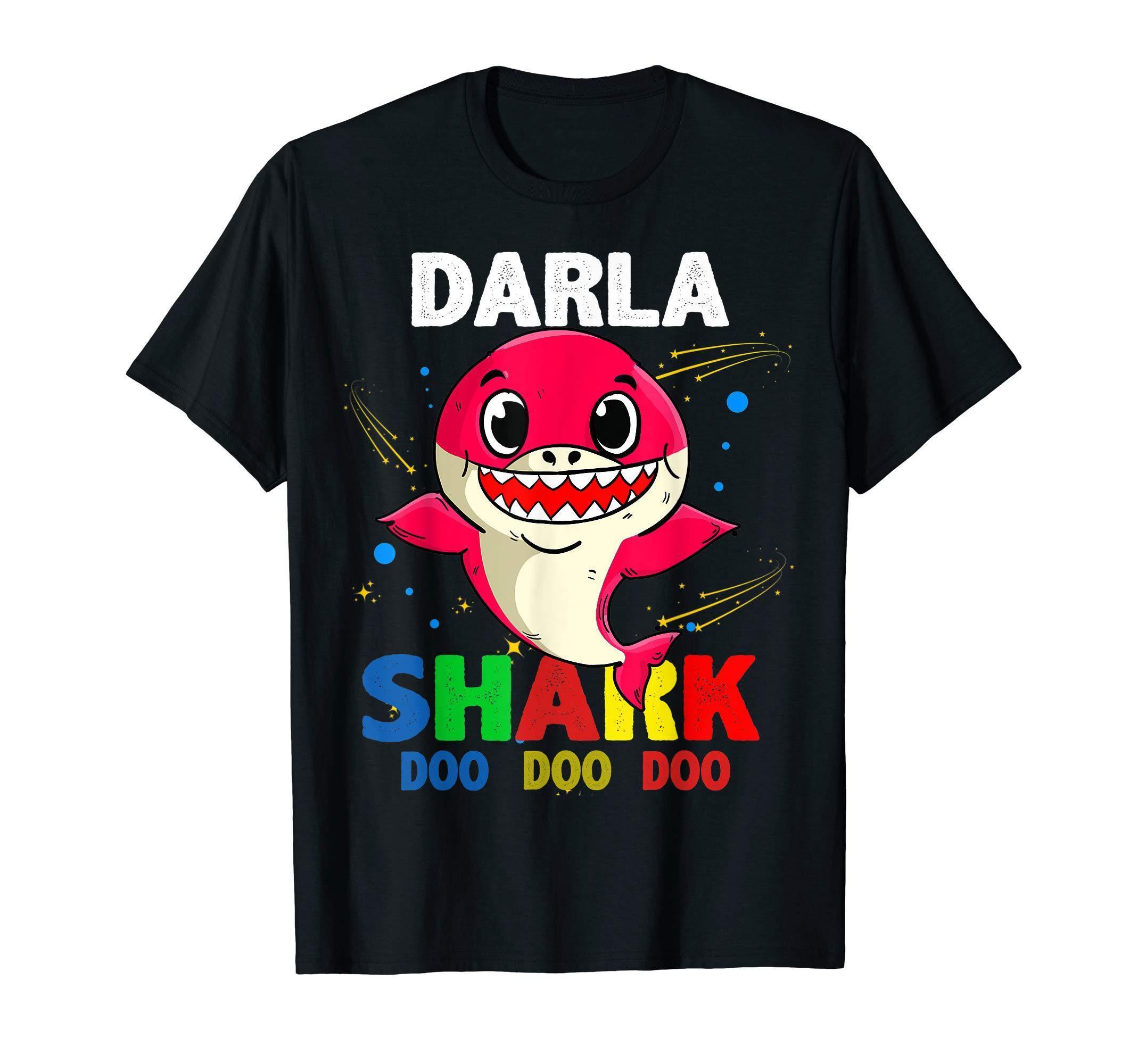 Custom Name Darla Shark Doo Doo Doo Shark Funny T Shirt