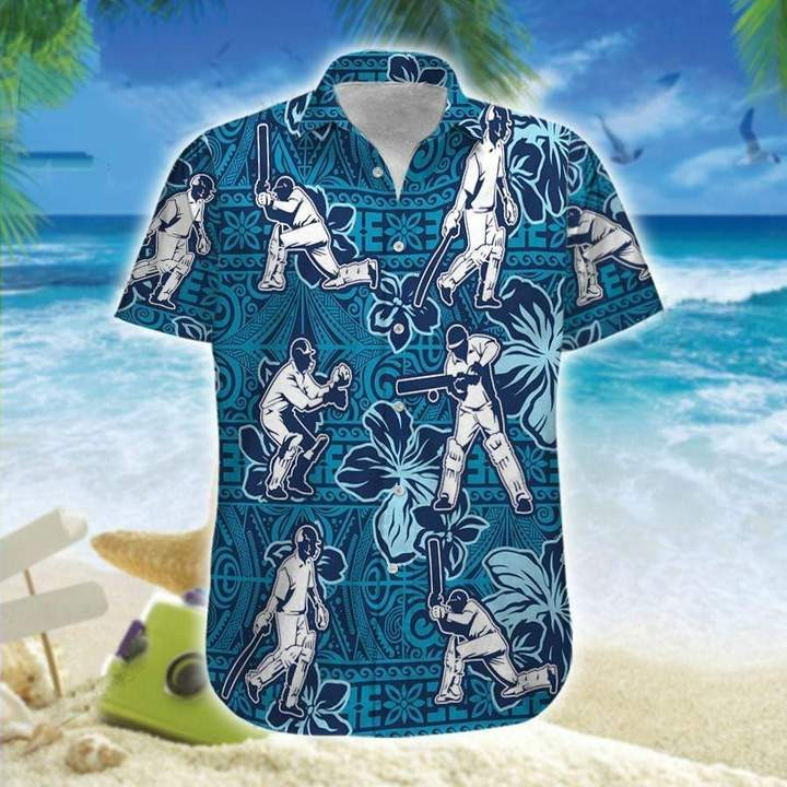 Cricket Blue Hibiscus Hawaii Shirt Unisex Adult Ha57475