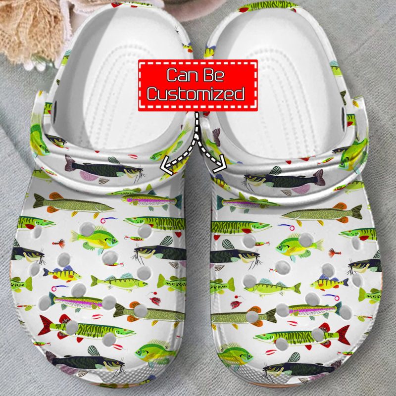 Fishing – Fish Pattern Clogs Shoes For Men/Women For Men And Women