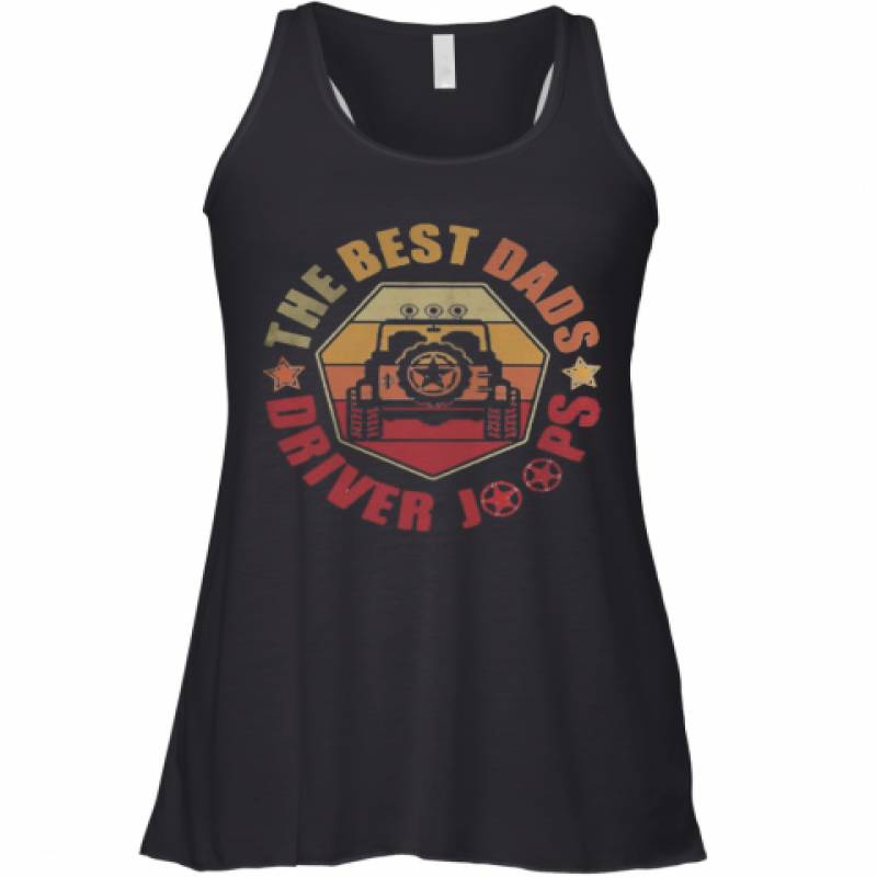 The Best Dads Driver Jeeps Vintage Retro Racerback Tank Lt11