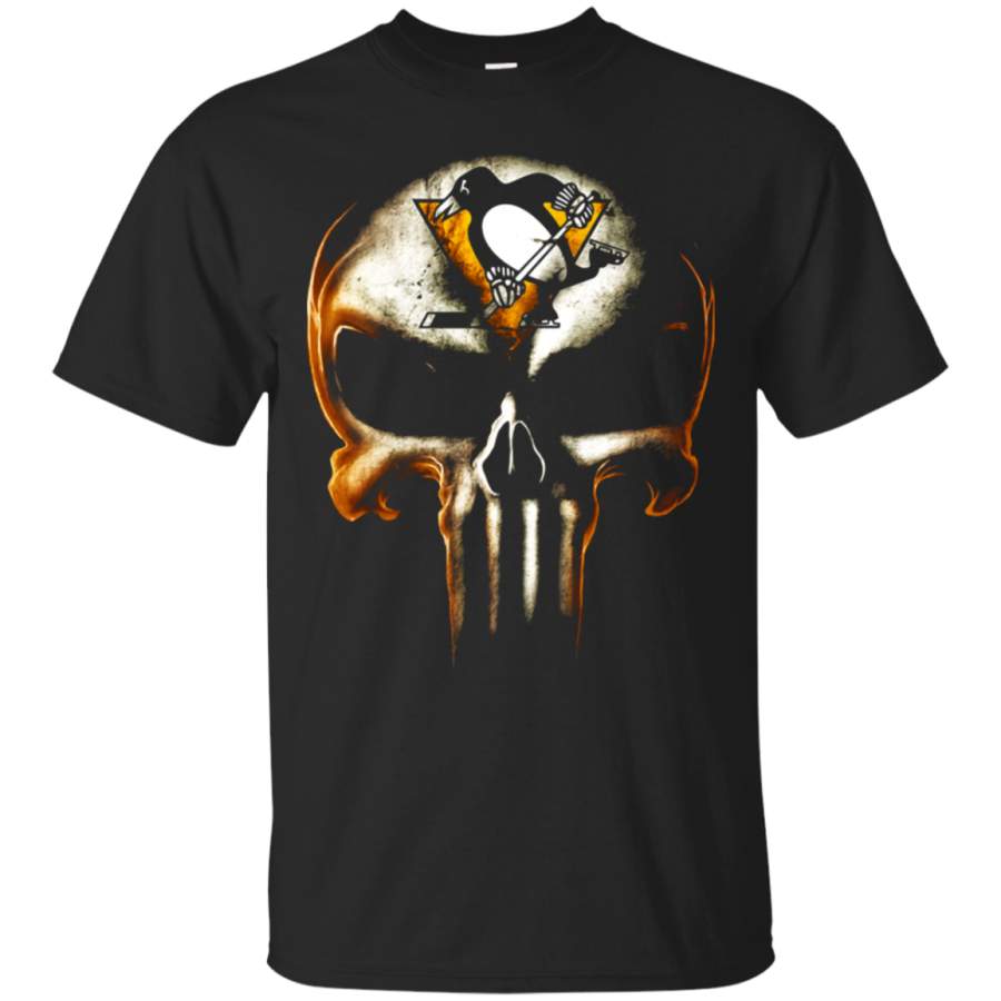 AGR Pittsburgh Penguins The Punisher Mashup Ice Hockey T-Shirt