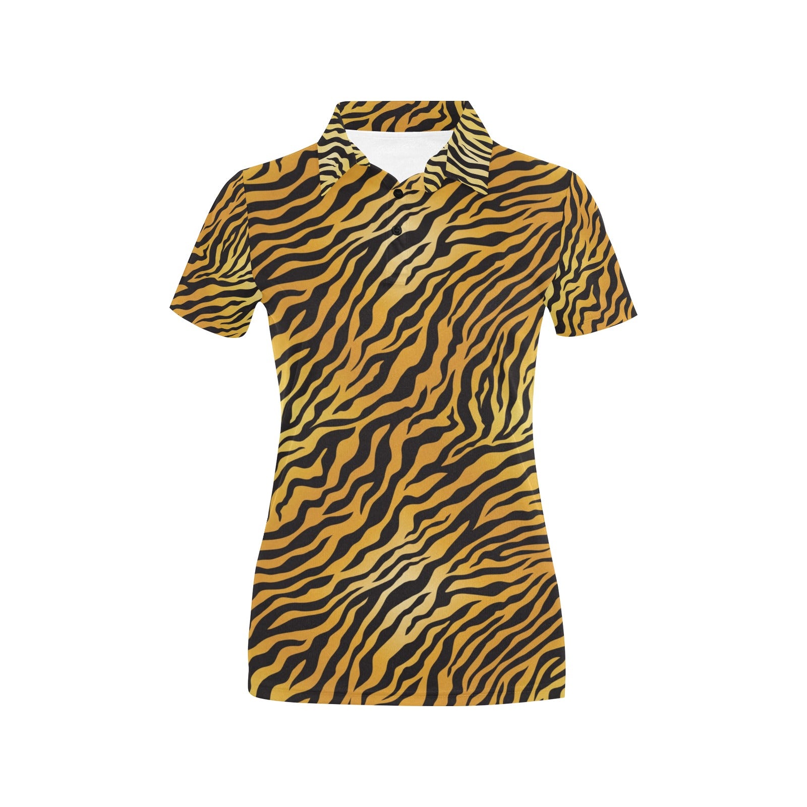 Tiger Print Design Lks302 Women’S Polo Shirt