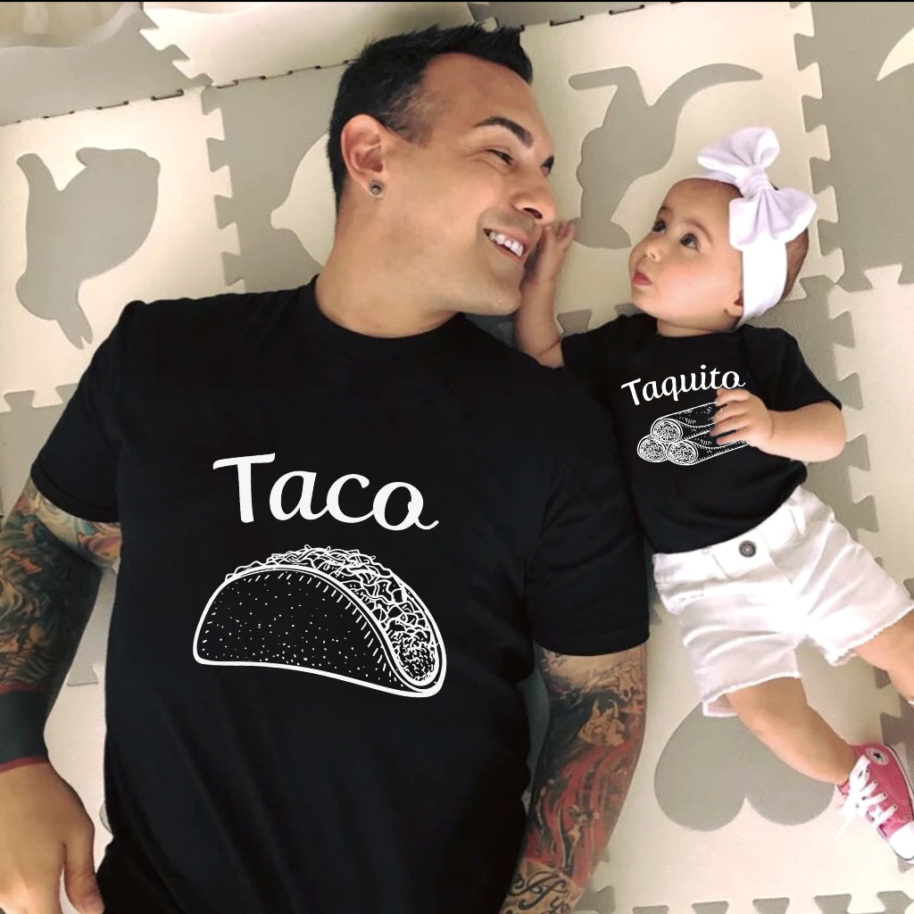 Taco Taquito Matching T-Shirt, Baby Onsie