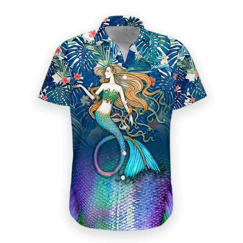 Gearhumans Mermaid Hawaiian Shirt Ha77899