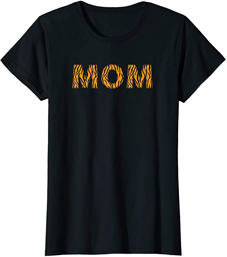 Womens Awesome Mom Animal Tiger T-Shirt