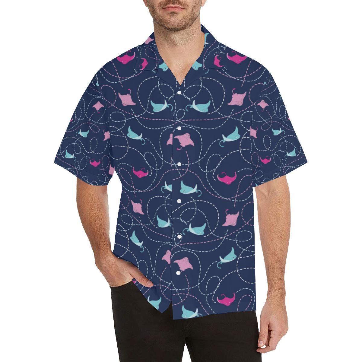 Stingray Pattern Print Design 05 All Over Hawaii Shirt Ha98605