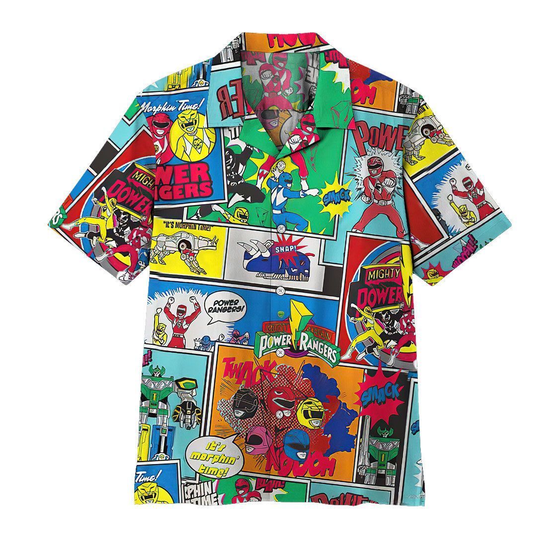 Gearhuman It Is Morphin Time Comic Hawaiian Shirt Ha19858