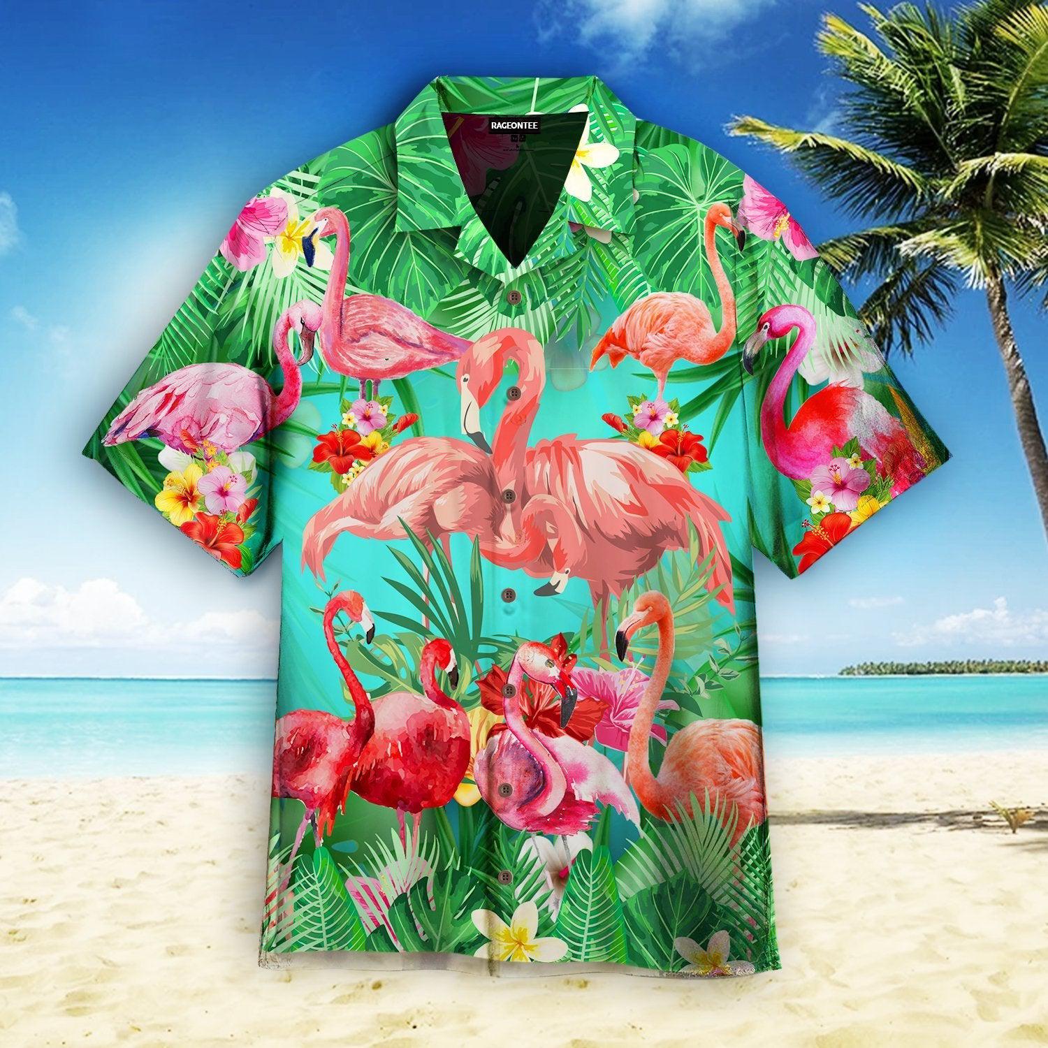 Flamingo Why Fit In When You Were Born To Stand Out Hawaii Shirt For Men Women Ha72991