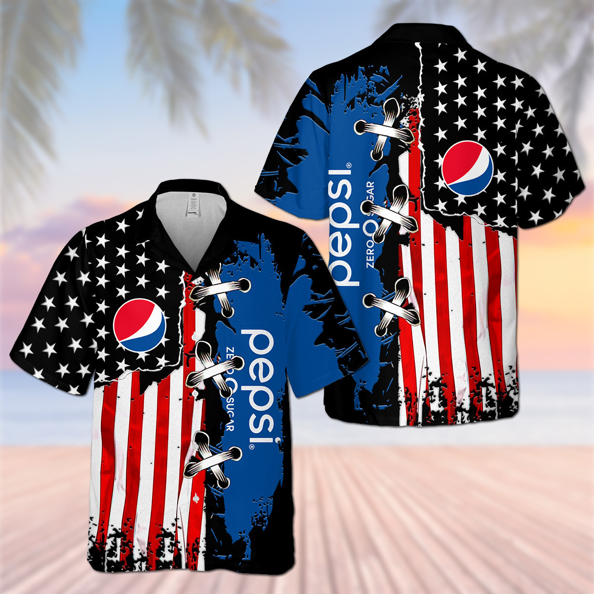 Pz Us Flag Hawaii Shirt Ha37246