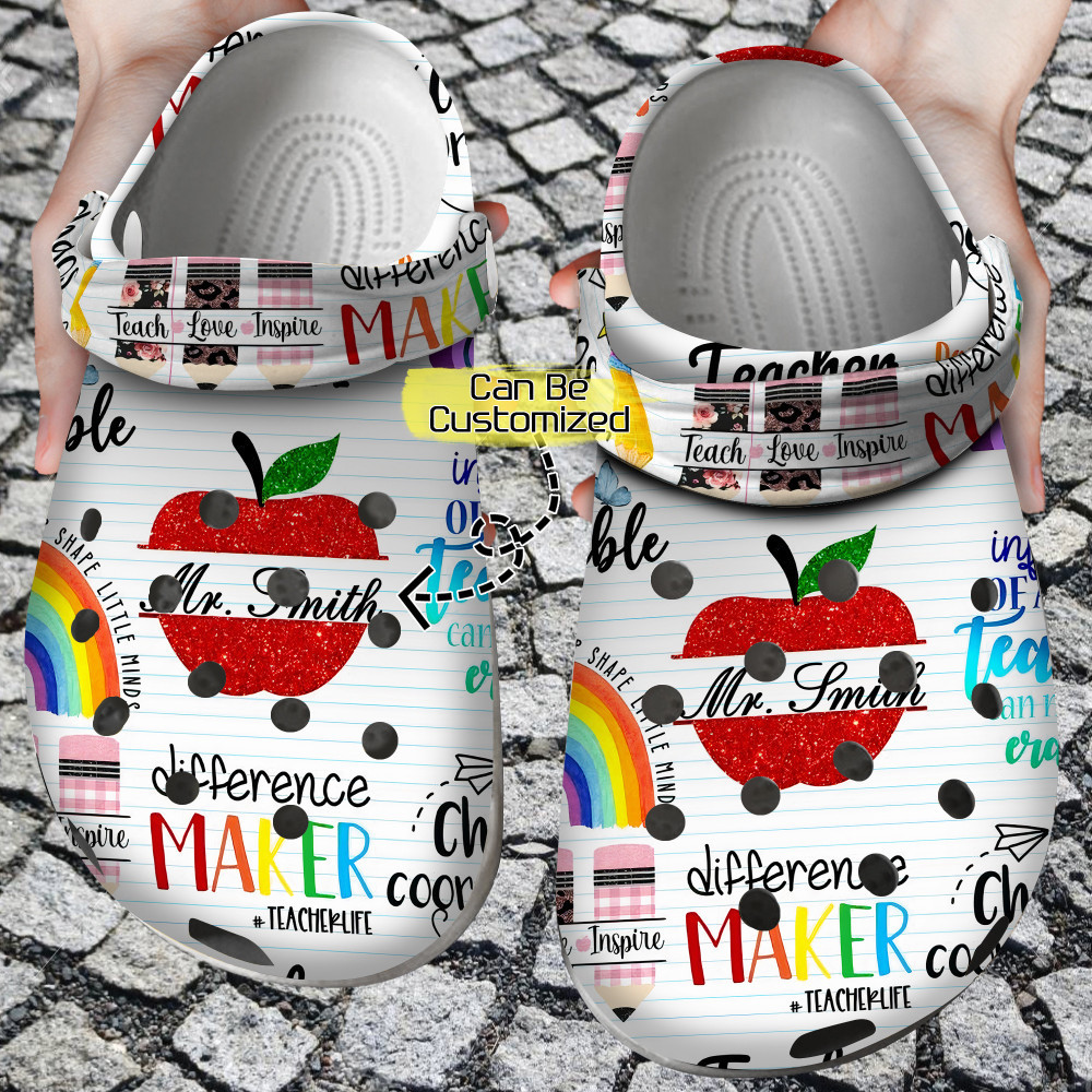 Teacher Crocs – Personalized Teacher Fuel Chaos Coordinator Teacher Life Clog Shoes For Men And Women