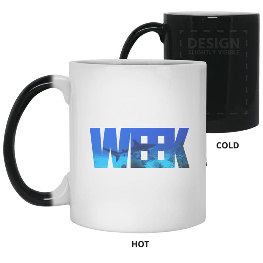 Week of The Shark New Novelty Graphic Color Changing Mug