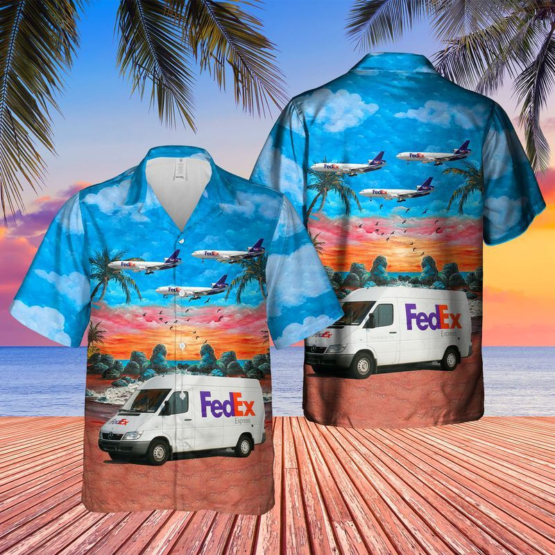 Fedex Express Delivery Van Hawaii Shirt Unisex Adult Ha48211