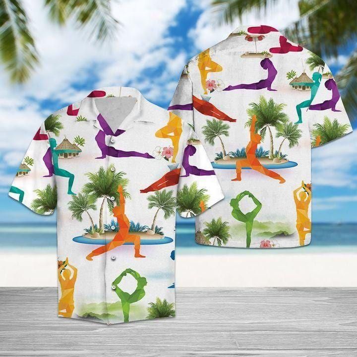 Yoga Lover Aloha Hawaii Shirt Colorful Short Sleeve Summer Beach Casual For Men And Women Ha46195