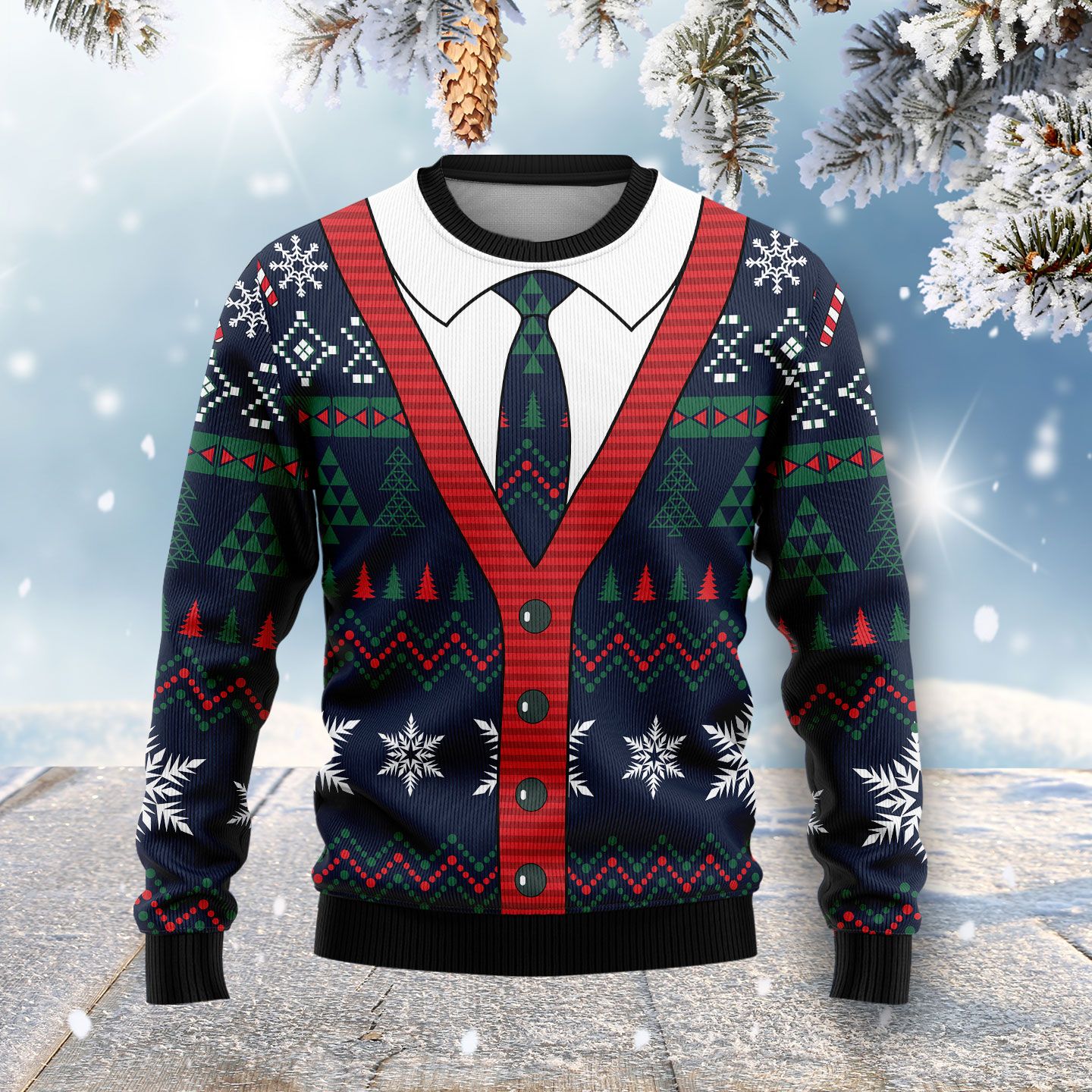 Christmas Cardigan HZ101517 Ugly Christmas Sweater