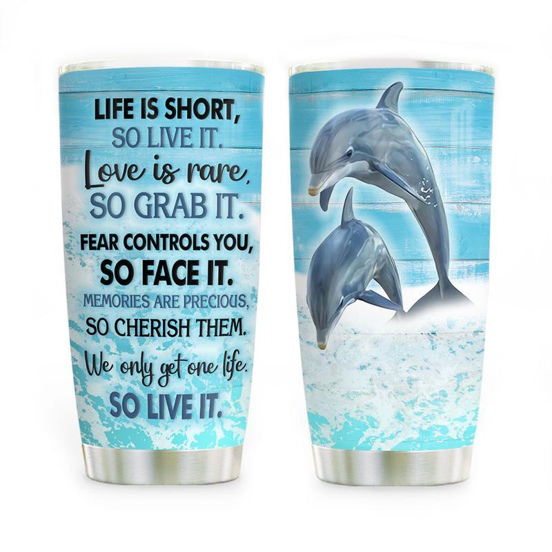 Dolphin Stainless Steel Tumbler Cup | Travel Mug | Tc5629