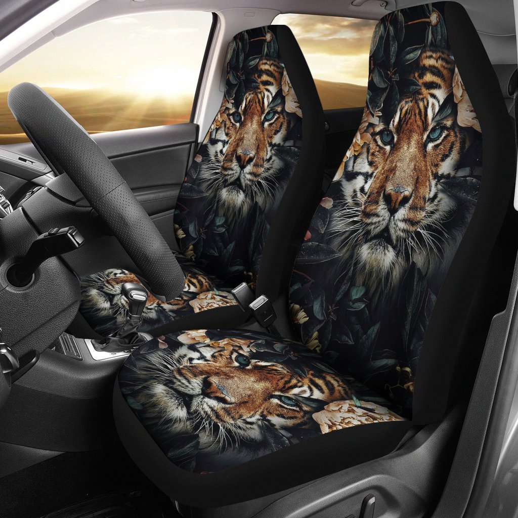 Tiger Flower Car Seat Covers Amazing Gift Ideas