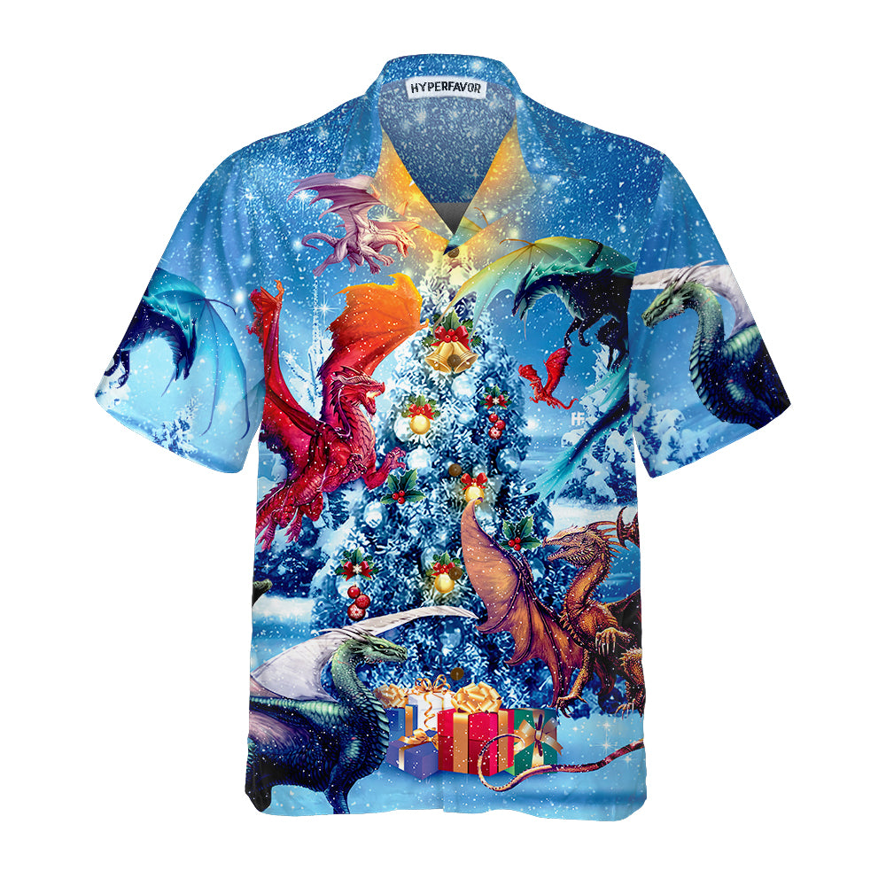 Christmas Dragons Reunion Hawaii Festive Dragon Hawaii Shirt For Men Ha90921