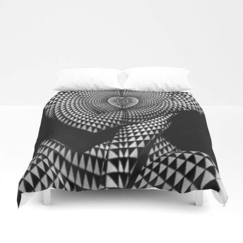 0622-JAL Heart Shape Pattern On Breasts And Nude Body Abstracted By Optical Patten Duvet Cover Bedding Set