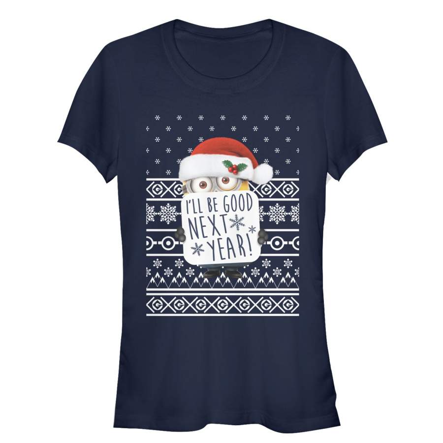 Despicable Me Junior’s Christmas Good Minion  T Shirt