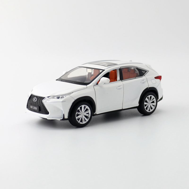 1:32 Scale JACKIEKIM Diecast Toy Model Lexus NX200T SUV Sport Car Pull Back Sound & Light Educational Collection Gift Children alx
