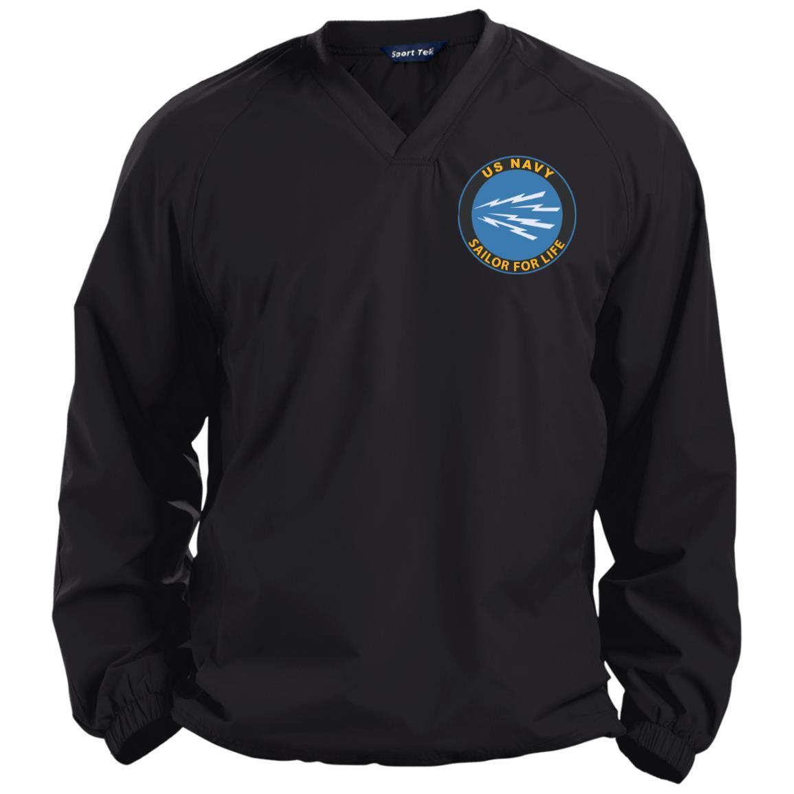 US Navy Radioman RM Logo_SFL Embroidered Sport-Tek Pullover V-Neck Windshirt