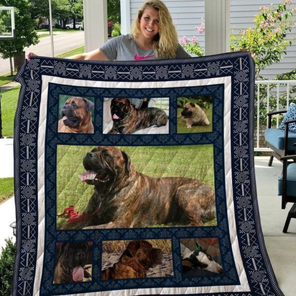 Bullmastiff Qui56003 3D Quilt Blanket HGM40