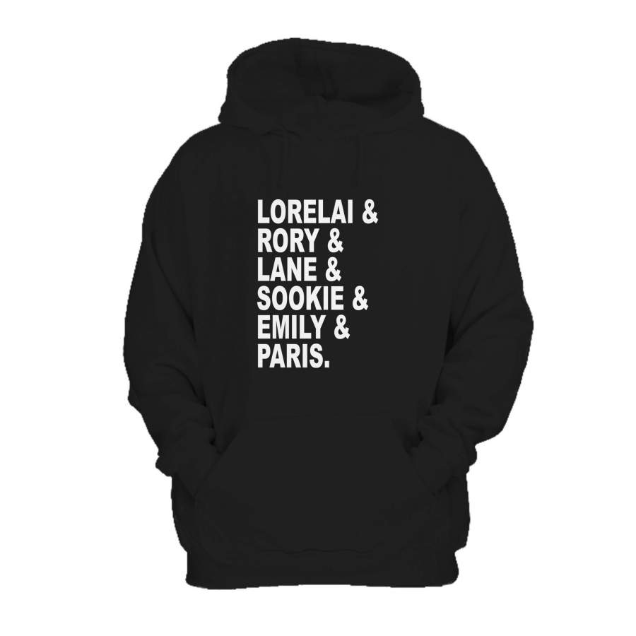 Women’s Graphic Girls Of Gilmore Lorelai Gilmore Rory Stars Hollow Gilmore Fan Gift Hoodie