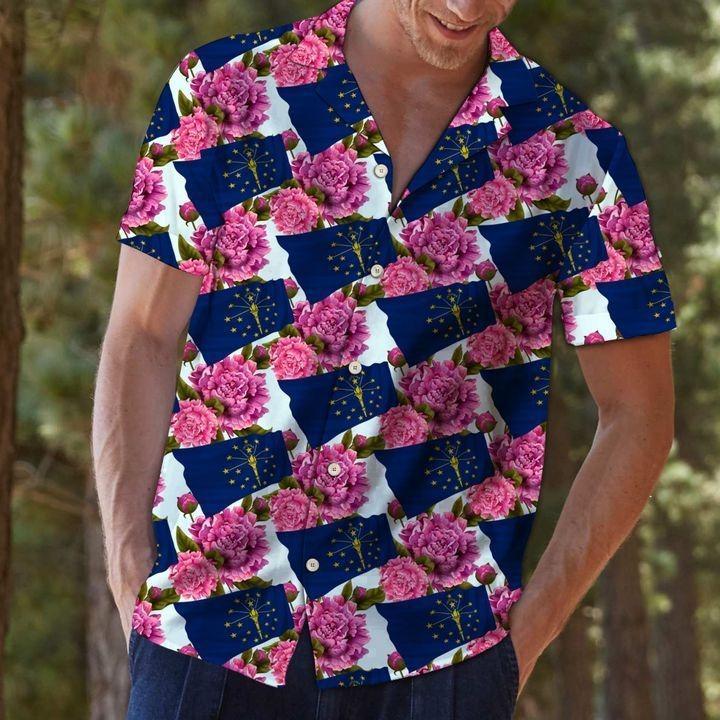 Indiana Peony Hawaii Shirt For Men Women Adult Ha2286