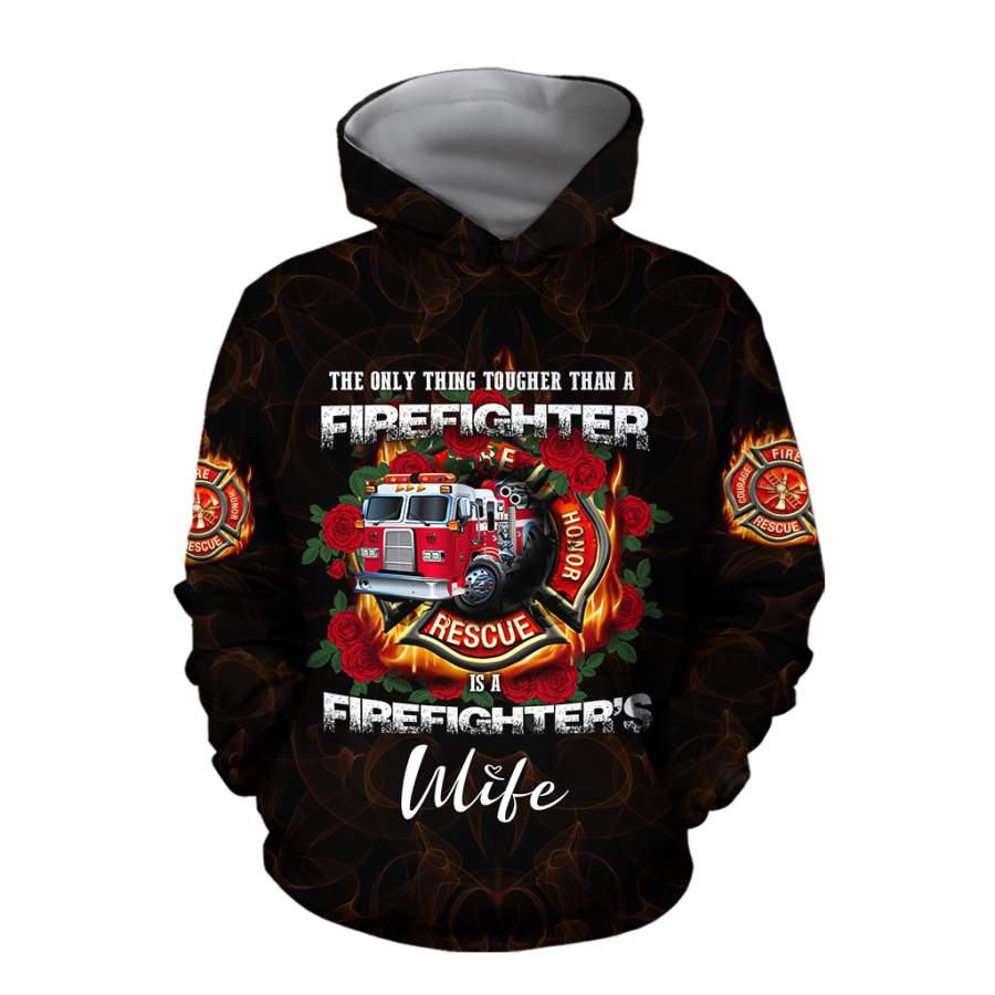 All Over Printed Firefighter’s Wife Hoodie DA14092020-MEI