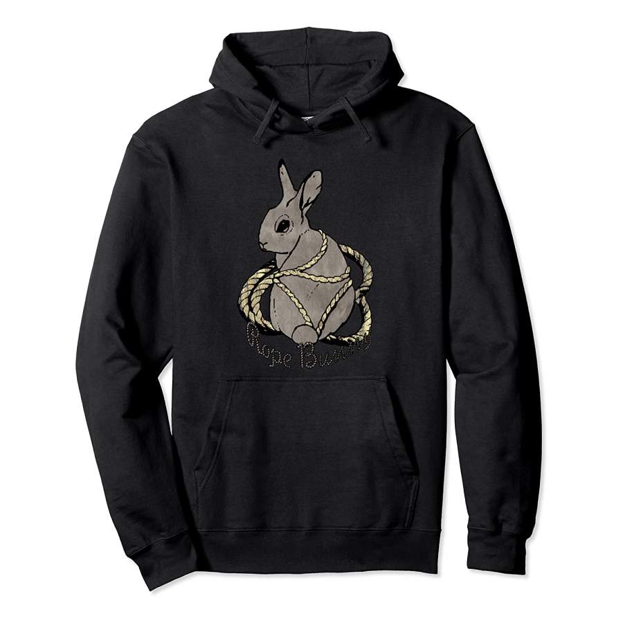 “Rope Bunny (Gray)” Shibari Rope Bondage Bdsm Kink Hoodie Unisex 3D All Over Print