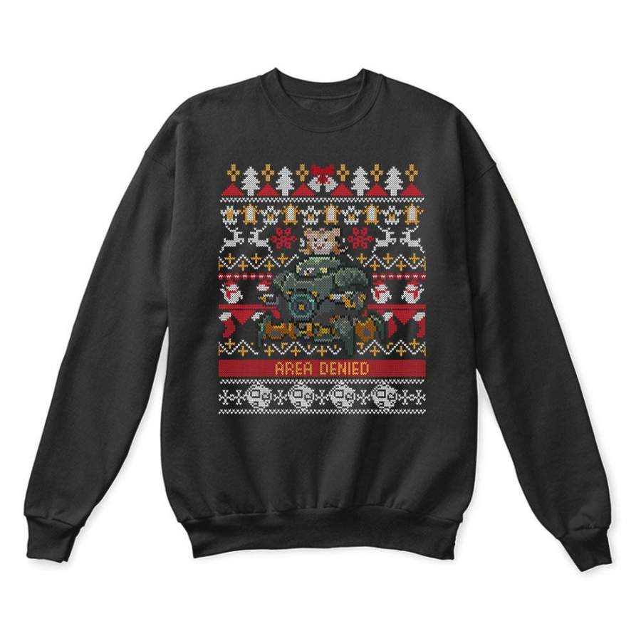 Area Denied Overwatch Wrecking Ball Hammond Christmas Ugly Sweaters T-Shirt